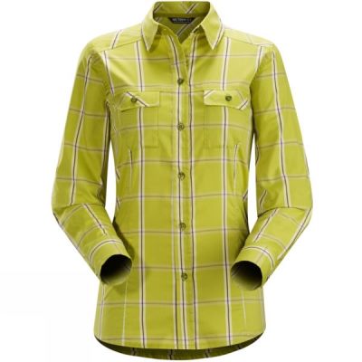 Camisa Arc'teryx Melodie Manga Larga Mujer - Verde - Chile UJG164058